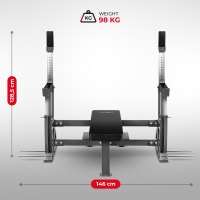 Benchpress lavica HMS LS6803 s bezpečnostnými zarážkami