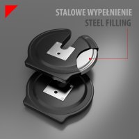 Jednoručná / obojručná variabilná činka / kettlebell HMS SGR18 PRO SET 2v1 40 kg