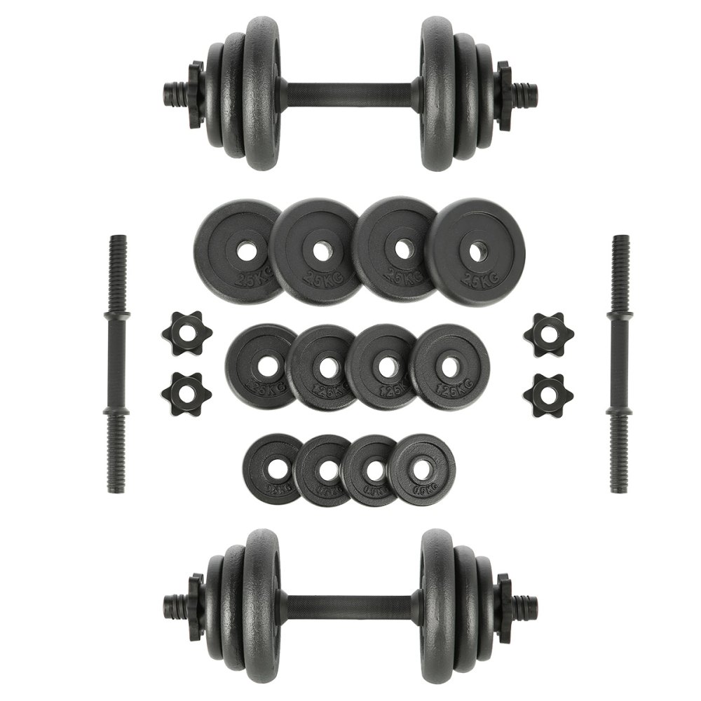 Súprava liatinových činiek v kufríku ONE Fitness STO20