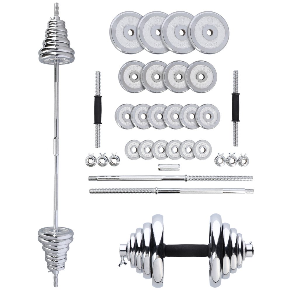 Činkový set v kufri HMS STC50 2x25 kg, chróm
