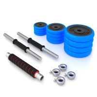 Činkový set HMS SGG30 BAR 2x15 kg liatina
