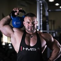 Kettlebell HMS KN 32 kg pokrytý vinylom