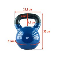 Kettlebell HMS KN 32 kg pokrytý vinylom