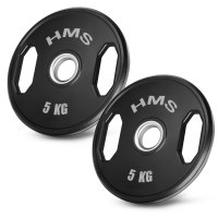 Sada pogumovaných olympijských kotúčov HMS TOG05 2 x 5 kg