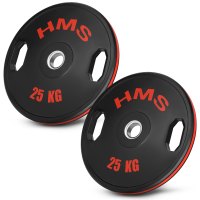 Sada pogumovaných olympijských kotúčov HMS TOG25 2 x 25 kg