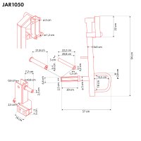 Nastaviteľné ramená Jammer Arms HMS JAR1050