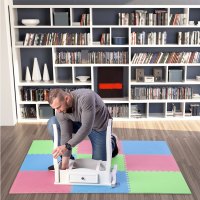 Ochranná puzzle podložka MP10 zelená-modrá-červená