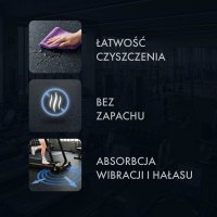 Gumová fitness podlaha AbiFloor POS15 čierna / modrá - 2. akosť