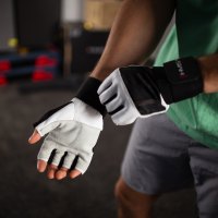 Fitness rukavice HMS RST04 biele