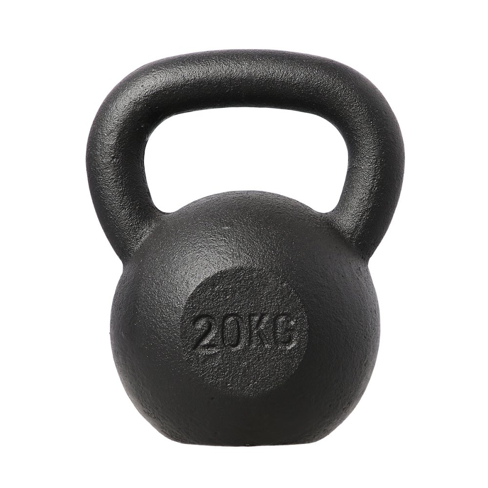 Liatinový kettlebell HMS KZG20 20 kg, čierny