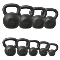 Liatinový kettlebell HMS KZG20 20 kg, čierny