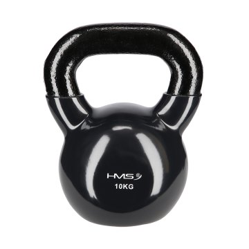 Kettlebell pokrytý vinylom HMS KNV10 10 kg, čierny