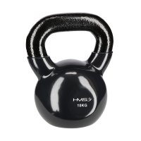 Kettlebell pokrytý vinylom HMS KNV10 10 kg, čierny