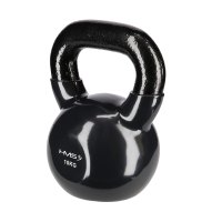 Kettlebell pokrytý vinylom HMS KNV10 10 kg, čierny