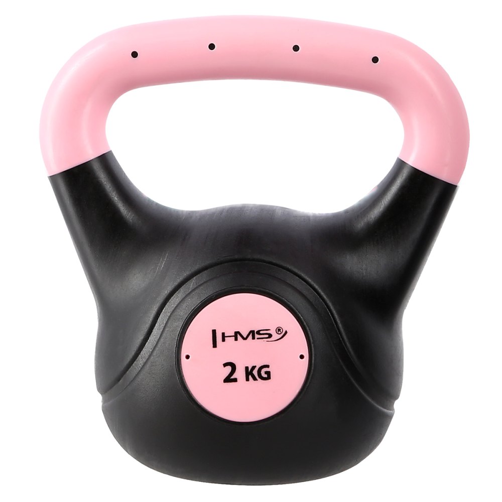 Plastový kettlebell HMS KPC 2 kg ružový