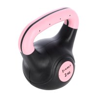 Plastový kettlebell HMS KPC 2 kg ružový