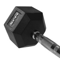 Šesťhranná jednoručná činka HMS 55 kg