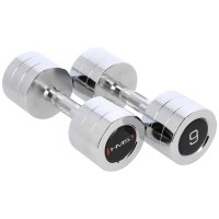Chrómované činky HMS CHD09 2 x 9 kg