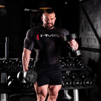 Polyuretánová jednoručná činka HMS HPC 17,5 kg