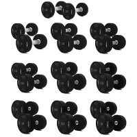 Sada polyuretánových jednoručných činiek HMS HPC set 2 x 2,5 - 25 KG CPU - 275 KG