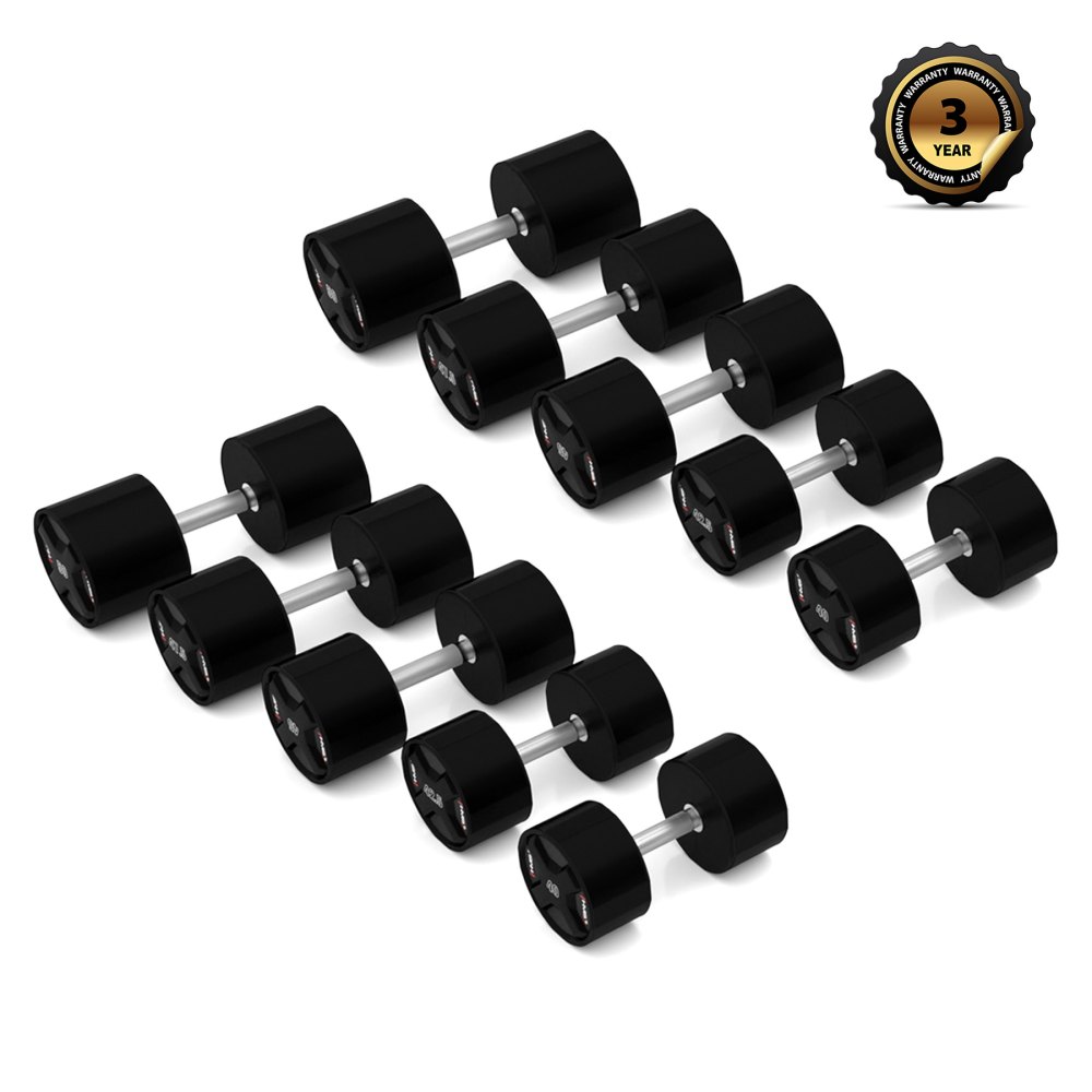 Súprava jednoručných polyuretánových jednoručiek HMS HPC set 2 x 40 - 50 kg CPU - 450 kg