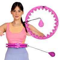 Masážna hula hoop FH01 so závažím fialová