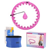 Masážna hula hoop FH01 so závažím fialová