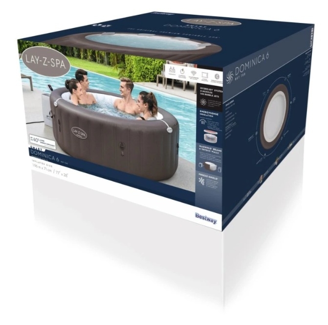 BESTWAY 6001S Lay-Z-Spa Dominica SMART HydroJet 8 BESTWAY 6001S Lay-Z-Spa Dominica SMART HydroJet - Obrázok 8